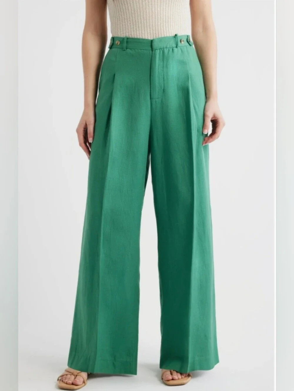 Deluc Sleeveless Vest and Wide-Leg Pants Set